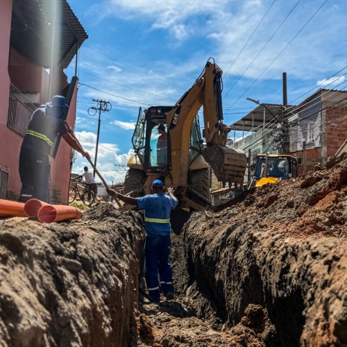 Saae-BM avança na construção de novas redes de água potável e esgoto no Centro